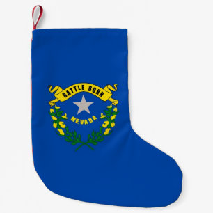 Petite Chaussette De Noël Bas de Noël avec Drapeau du Nevada