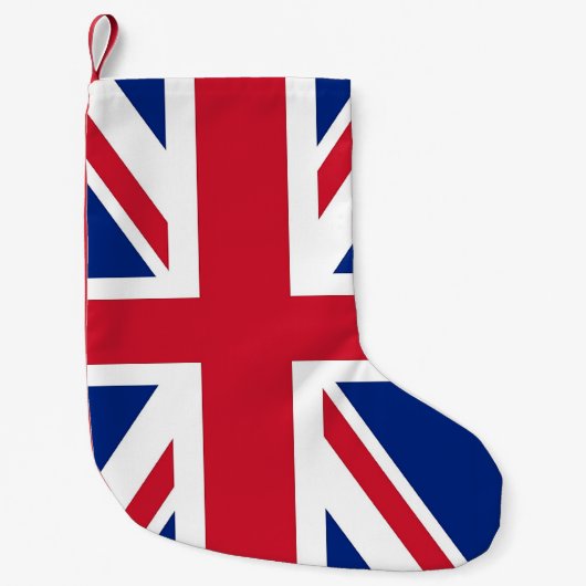 Petite Chaussette De Noël Bas de Noël avec drapeau du Royaume-Uni (Devant)
