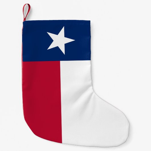 Petite Chaussette De Noël Bas de Noël avec drapeau du Texas (Devant)