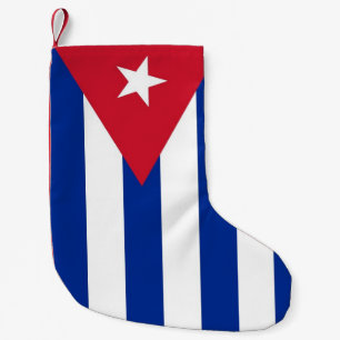Petite Chaussette De Noël Bas de Noël avec le drapeau de Cuba