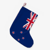 Petite Chaussette De Noël Bas de Noël avec le drapeau de la Nouvelle-Zélande (Devant (Accrochage))