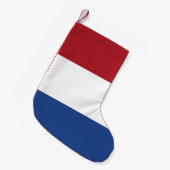 Petite Chaussette De Noël Bas de Noël avec le drapeau de Pays-Bas (Devant (Accrochage))