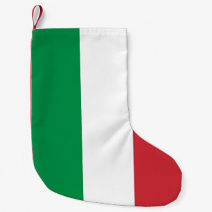 Petite Chaussette De Noël Bas de Noël avec le drapeau d'Italie