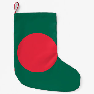 Petite Chaussette De Noël Bas de Noël avec le drapeau du Bangladesh