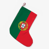 Petite Chaussette De Noël Bas de Noël avec le drapeau du Portugal (Devant (Accrochage))