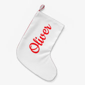 Petite Chaussette De Noël Bas de Noël avec nom (Devant (Accrochage))