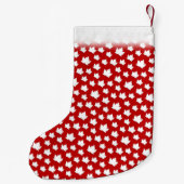 Petite Chaussette De Noël Bas de Noël Canada Feuille d'érable du Canada Chau (Dos)