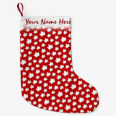 Petite Chaussette De Noël Bas de Noël Canada Feuille d'érable du Canada Chau (Devant)