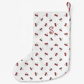 Petite Chaussette De Noël Bas de Noël Cerises (Dos)