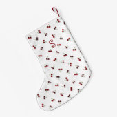 Petite Chaussette De Noël Bas de Noël Cerises (Dos (Accrochage))