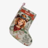 Petite Chaussette De Noël Bas de Noël Cowboy (Devant (Accrochage))