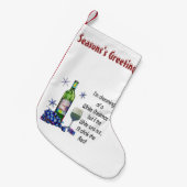 Petite Chaussette De Noël Bas de Noël d'amusement (Devant (Accrochage))