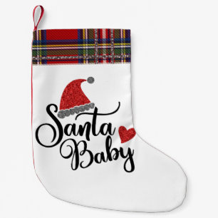 Petite Chaussette De Noël Bas de Noël de bébé de Père Noël
