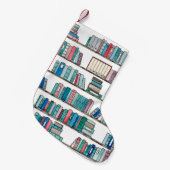 Petite Chaussette De Noël Bas de Noël de bibliothèque (Devant (Accrochage))