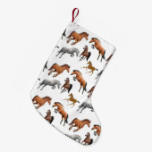 Petite Chaussette De Noël Bas de Noël de chevaux de pullover de chasseur (Devant (Accrochage))