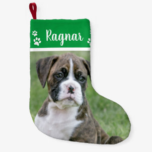 Petite Chaussette De Noël Bas de Noël de chien de photo - chien personnalis