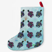 Petite Chaussette De Noël Bas de Noël de tortue de mer (Dos)