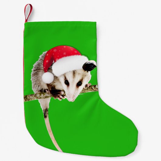 Petite Chaussette De Noël Bas de Noël d'opossum (Devant)