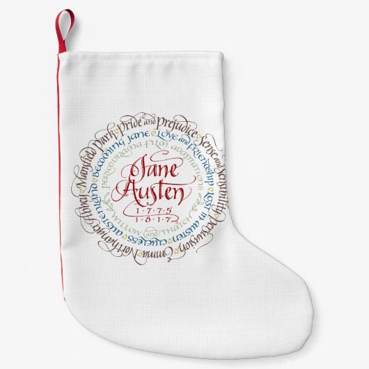 Petite Chaussette De Noël Bas de Noël - drames de période de Jane Austen (Devant)