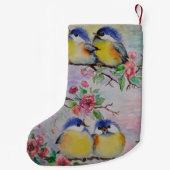 Petite Chaussette De Noël Bas de Noël oiseaux (Dos)