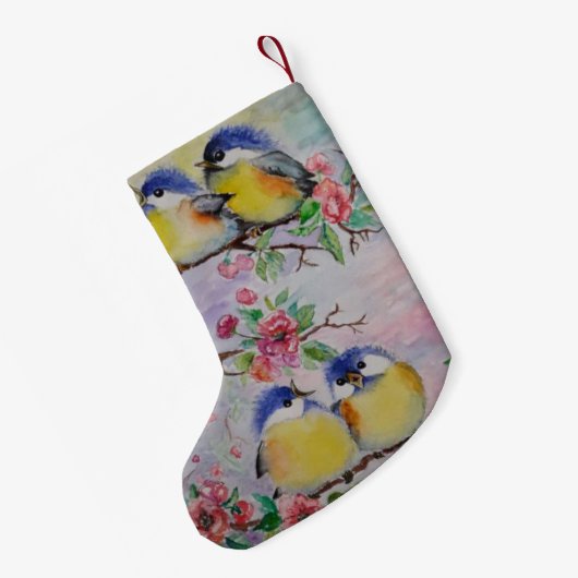 Petite Chaussette De Noël Bas de Noël oiseaux (Dos (Accrochage))