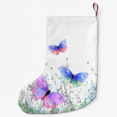 Petite Chaussette De Noël Bas de Noël Papillons (Dos)