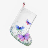 Petite Chaussette De Noël Bas de Noël Papillons (Devant (Accrochage))