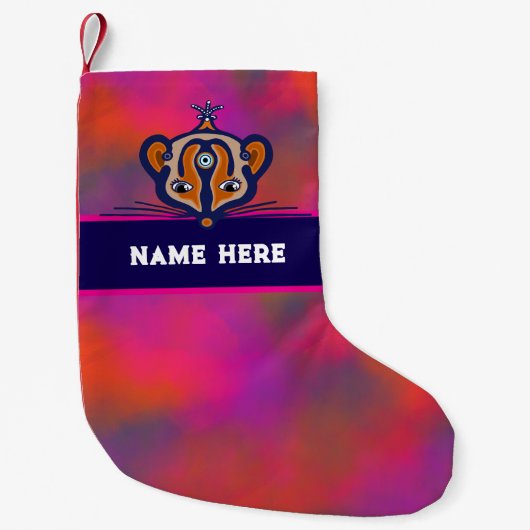 Petite Chaussette De Noël Bas de Noël personnalisable (Devant)