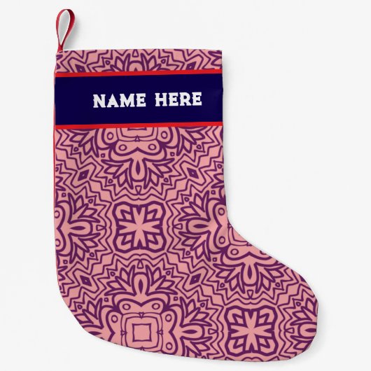Petite Chaussette De Noël Bas de Noël personnalisable (Devant)