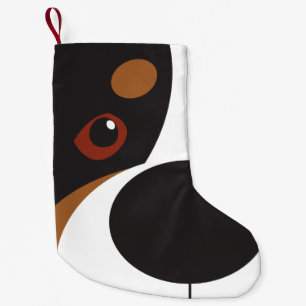 Petite Chaussette De Noël Bas de Swissy-Visage