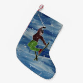 Petite Chaussette De Noël Bas de thème de ski (Devant (Accrochage))