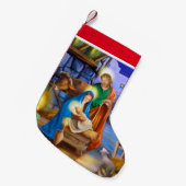 Petite Chaussette De Noël Bas de vacances de nativité (Devant (Accrochage))