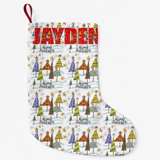 Petite Chaussette De Noël Bas de vacances de Noël de Jayden (Devant)