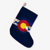 Petite Chaussette De Noël Bas de vacances de scène de nature de drapeau du (Devant (Accrochage))