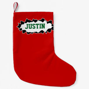 Petite Chaussette De Noël Bas déchiré drôle de Noël de trou pour des enf