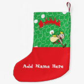 Petite Chaussette De Noël Bas d'elfes customisés par Collection Kriyas (Dos)