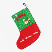 Petite Chaussette De Noël Bas d'elfes customisés par Collection Kriyas (Dos (Accrochage))