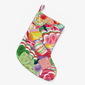 Petite Chaussette De Noël Bas démodé de sucrerie de Noël (Devant (Accrochage))