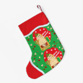 Petite Chaussette De Noël Bas d'impression double face (Dos (Accrochage))