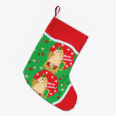 Petite Chaussette De Noël Bas d'impression double face (Devant (Accrochage))