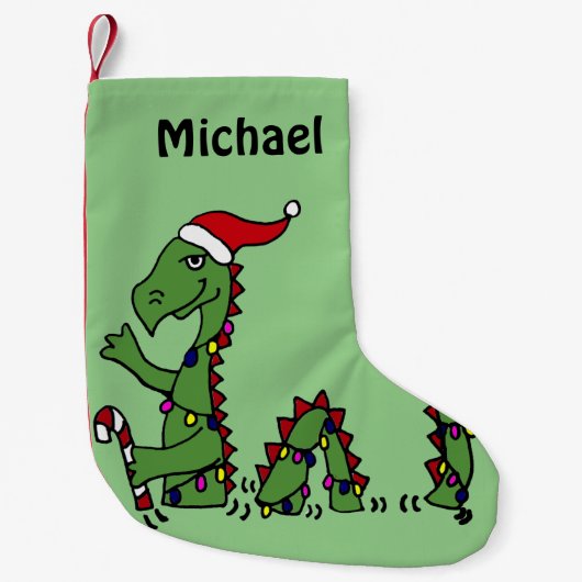 Petite Chaussette De Noël Bas drôle de Noël de monstre de Loch Ness (Devant)