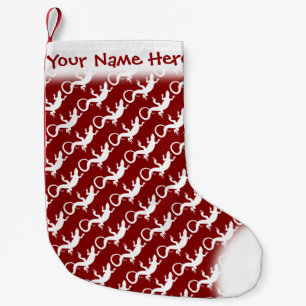 Petite Chaussette De Noël Bas fait sur commande de reptile de bas de Noël de