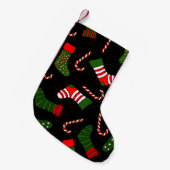 Petite Chaussette De Noël bas noël noir (Devant (Accrochage))