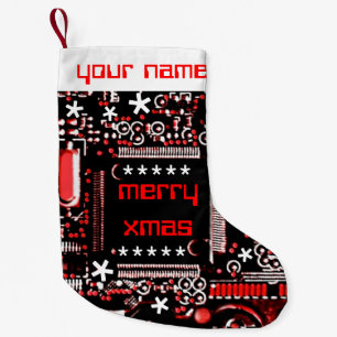 Petite Chaussette De Noël Bas nommé du rouge 2 de circuit bilatéral