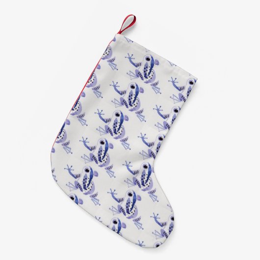 Petite Chaussette De Noël Bas pourpre de grenouille (Devant (Accrochage))