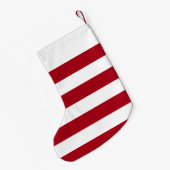 Petite Chaussette De Noël Bas rayé rouge (Dos (Accrochage))