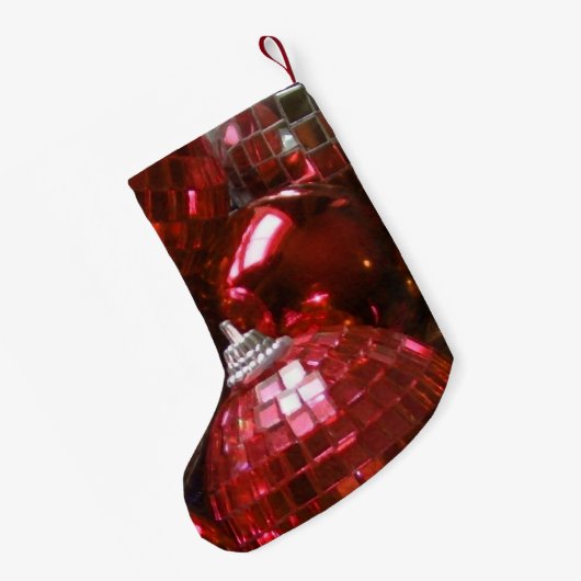 Petite Chaussette De Noël Bas Red Baubles (Dos (Accrochage))