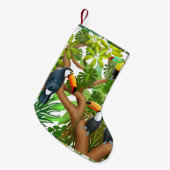 Petite Chaussette De Noël Bas tropical de Noël de toucan (Devant (Accrochage))