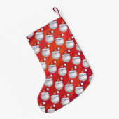 Petite Chaussette De Noël Baseball en Motif de Santa Hat (Dos (Accrochage))