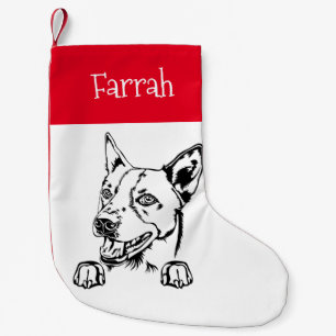Petite Chaussette De Noël Basenji Nom personnel